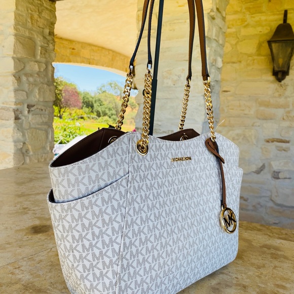 NWT Michael Kors jet set handbag&wallet vanilla - Picture 7 of 16